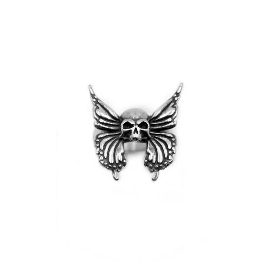 Image de Bagues Punk Non Ajustable Argent Vieilli Halloween Araignée Ours 1 Pièce