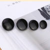 Imagen de Plástico Botón Botón Snap Fasteners Ronda Negro & Blanco 100 Juegos