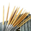 Picture of Natural Bamboo & Stainless Steel Circular Knitting Needles Brown
