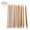 Picture of Natural Bamboo Double Pointed Knitting Needles Brown 20cm(7 7/8") long