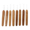 Picture of Natural Bamboo Crochet Hooks Needles Silver Plated 13.5cm(5 3/8") long