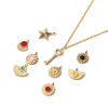 Picture of 304 Stainless Steel Pendants Gold Plated Geometric Enamel