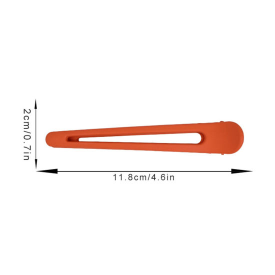 Image de Pinces à Cheveux en Résine Simple Multicolore 11.8cm x 2cm, 1 Pièce