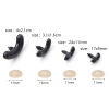 Picture of Plastic DIY Handmade Toy Doll Making Black Mouth Eye
