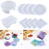 Imagen de Silicona Molde de Resina para Hacer Posavasos DIY Blanco 1 Unidad