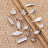 Image de Boucles d'Oreilles Puces en 304 Acier Inoxydable Argent Mat 10 Pcs