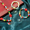 Imagen de Zamak Navidad Colgantes Charms Ronda Multicolor Esmalte 10 Unidades