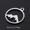 Picture of 201 Stainless Steel Charms Multicolor Hollow