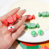 Picture of Natural Wood Christmas Spacer Beads Candy Multicolor