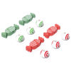 Picture of Natural Wood Christmas Spacer Beads Candy Multicolor