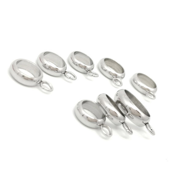 Picture of 304 Stainless Steel Bail Beads Round Gold Plated