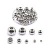 Picture of 304 Stainless Steel Beads Round Silver Tone