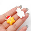 Picture of Resin Christmas Charms Christmas Snowman Christmas Santa Claus Silver Tone Multicolor