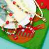 Picture of Resin Christmas Charms Christmas Snowman Christmas Santa Claus Silver Tone Multicolor