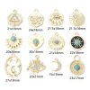 Picture of Zinc Based Alloy Boho Chic Bohemia Charms Gold Plated Multicolor Eye Moon