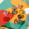 Imagen de Navidad Cuentas Vidrio Murano de Ronda , Multicolor Esmalte 5 Unidades