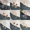 Imagen de Elegante Pendientes Chapado en Oro 1 Par