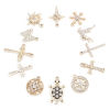 Picture of Zinc Based Alloy Micro Pave Charms Gold Plated Clear Rhinestone