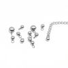 Bild von 304 Edelstahl Charms Rund Silberfarbe 10 Stück