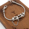 Picture of Zinc Based Alloy European Style Large Hole Charm Beads Antique Silver Color Rabbit Animal Radish