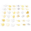 Picture of Copper Flora Collection Ear Wire Hook Earrings Real Gold Plated Leaf
