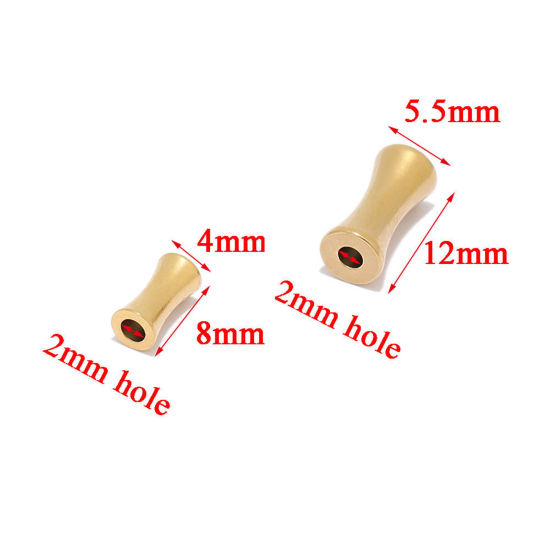 Immagine di 304 Acciaio Inossidabile Perline Forma di Bambù 10 Pz
