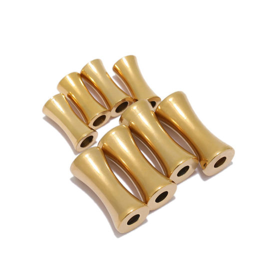 Immagine di 304 Acciaio Inossidabile Perline Forma di Bambù 10 Pz