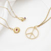 Picture of Brass Micro Pave Charms Gold Plated Multicolour Cubic Zirconia