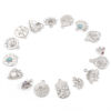 Bild von Zinklegierung Charms Silberfarbe 10 Stück