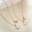 Ins Style Pendant Necklace Star Shell Clear Rhinestone
