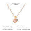 Imagen de Estilo Ins Collar con Colgante Estrella Concha Transparente Rhinestone 1 Unidad