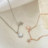 Imagen de Estilo Ins Collar con Colgante Estrella Concha Transparente Rhinestone 1 Unidad
