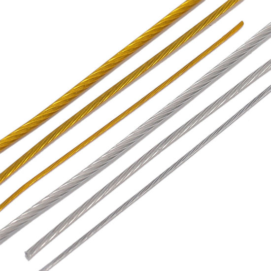 Image de Cordon/Fil en 304 Acier Inoxydable Multicolore 1 Rouleau