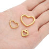 Imagen de 304 Acero Inoxidable Colgantes Charms Corazón Textura 1 Unidad