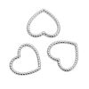 Imagen de 304 Acero Inoxidable Colgantes Charms Corazón Textura 1 Unidad