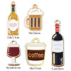 Picture of Zinc Based Alloy Charms Gold Plated Multicolor Wine Bottle Enamel