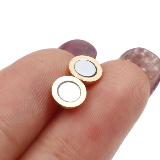 Imagen de Latón Corchetes Magnéticos 14K Oro Real Chappado 2 Unidades