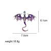 Imagen de Elegante Pin Broches Dragón Multicolor Esmalte 1 Unidad