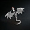 Imagen de Elegante Pin Broches Dragón Multicolor Esmalte 1 Unidad
