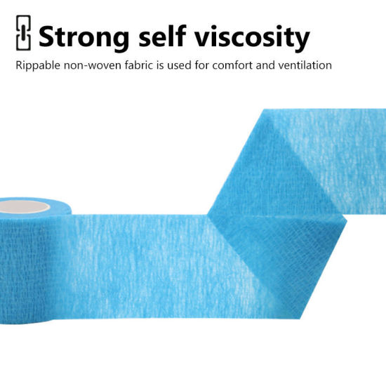 Imagen de No Tejidos Elástica Médico Venda Cinta para Primera Curación Deportes Muñequera Multicolor 1 Rollo
