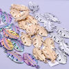 Picture of 304 Stainless Steel Charms Multicolor Feather 35mm x 15mm