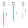 Image de 0.6mm Aiguilles Tiges à Œil en Acier Inoxydable Multicolore 10 Pcs