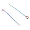 Image de 0.6mm Aiguilles Tiges à Œil en Acier Inoxydable Multicolore 10 Pcs