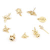Image de Breloques en Laiton Doré Abeille Tortue 1 Pièce