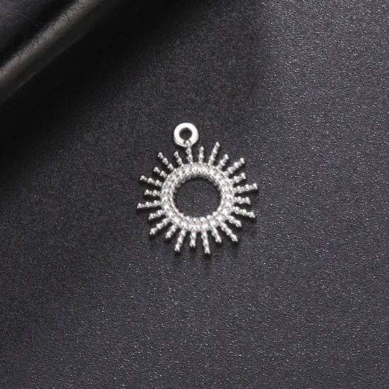 Bild von 304 Edelstahl Charms Sonne Bunt 17.5mm x 12mm, 1 Stück