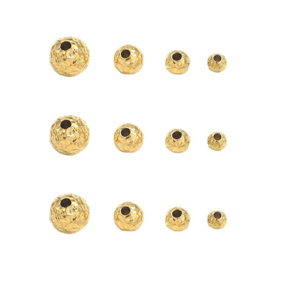 Image de Perles en 304 Acier Inoxydable Multicolore Texture 5 Pcs