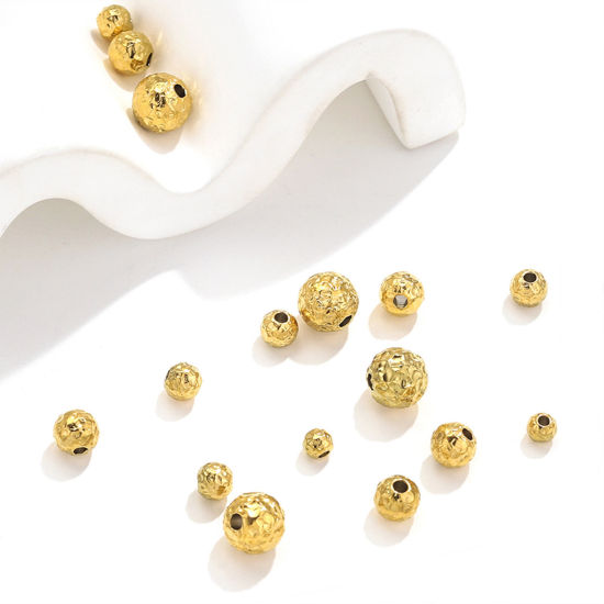 Image de Perles en 304 Acier Inoxydable Multicolore Texture 5 Pcs
