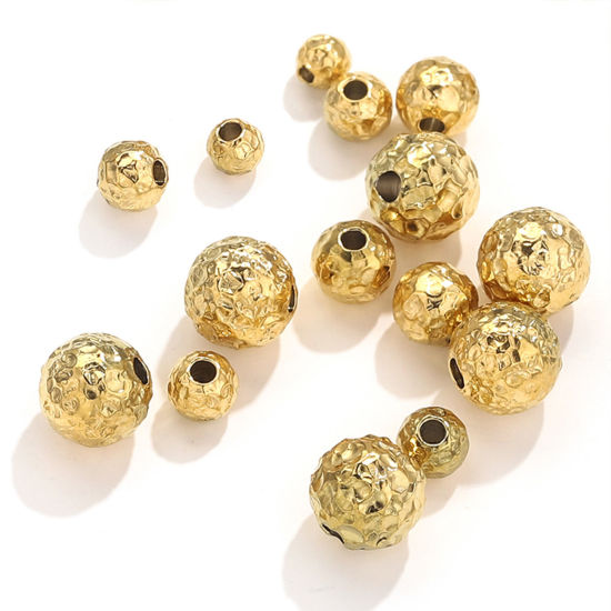 Image de Perles en 304 Acier Inoxydable Multicolore Texture 5 Pcs