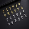 Picture of 304 Stainless Steel Charms Multicolor Flower 13mm x 17mm