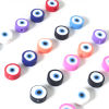Imagen de Arcilla Religión Cuentas Ronda Multicolor Mal de ojo 10mm Dia, Agujero: Aprox 1.8mm, 100 Unidades